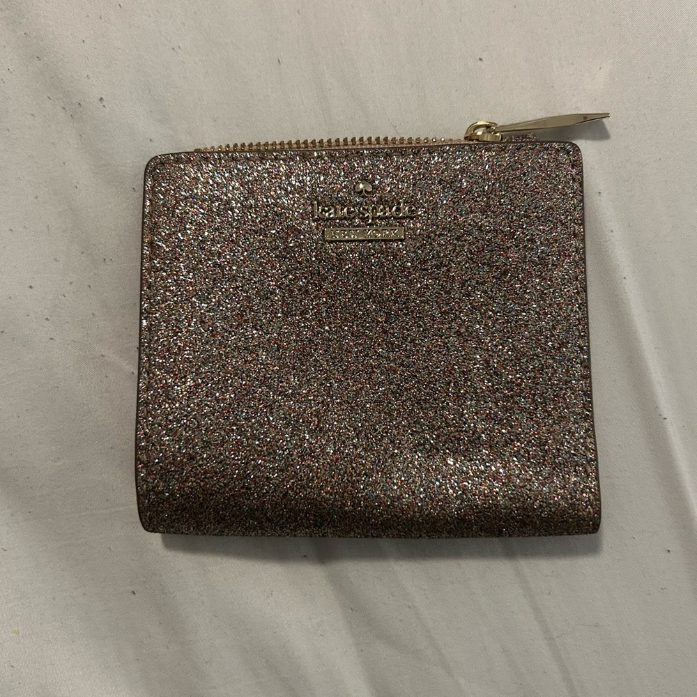 Kate Spade Sparkling Wallet - Silver and Gold